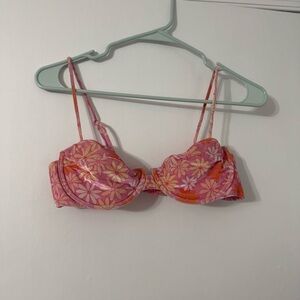 triangl swimwear Pink & Orange Floral top